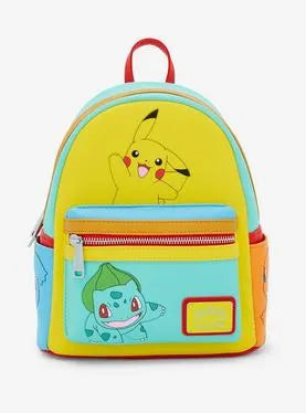 Pokemon Color Block Starters Mini Backpack