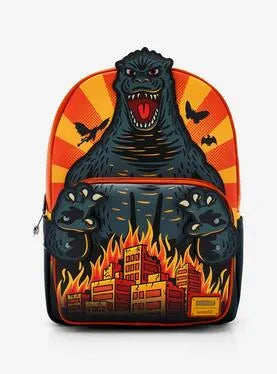 Loungefly Godzilla Burning City Backpack LF Lounge VIP