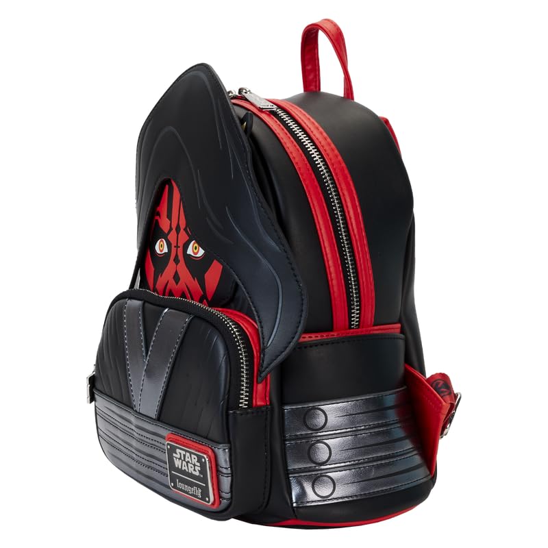Loungefly Star Wars The Phantom Menace 25th Anniversary Darth Maul Glow Cosplay Mini Backpack