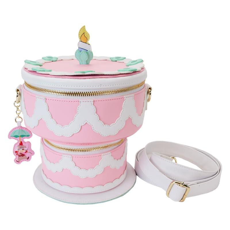 Loungefly Disney Alice in Wonderland Unbirthday Cake Figural Glow Crossbody Bag