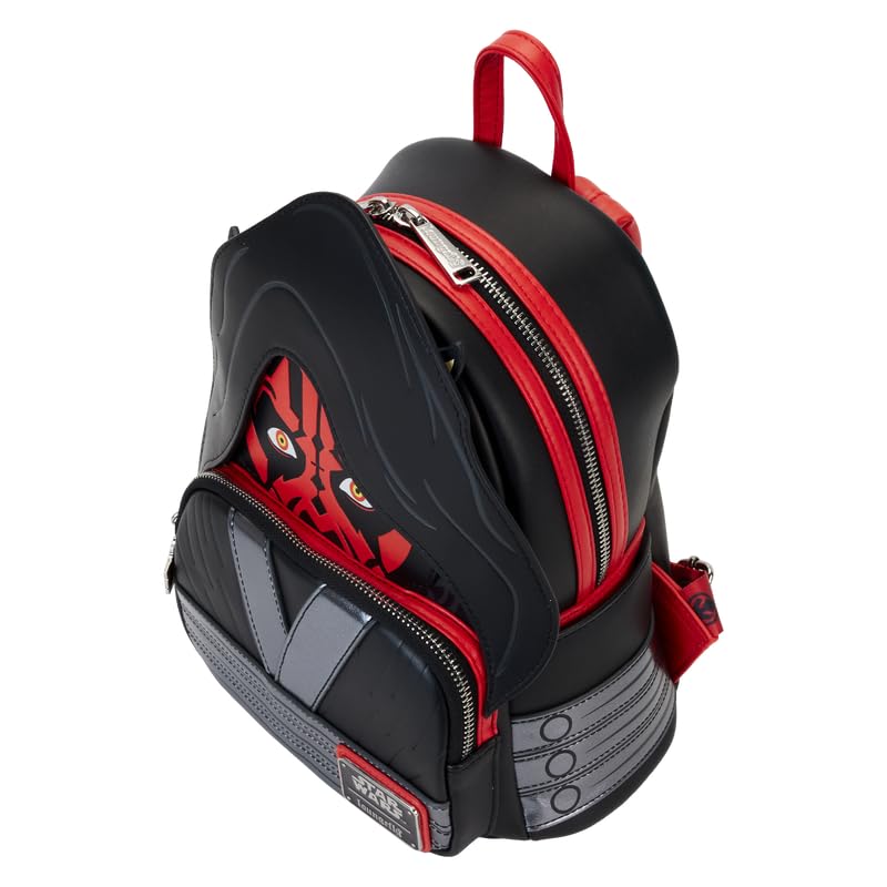 Loungefly Star Wars The Phantom Menace 25th Anniversary Darth Maul Glow Cosplay Mini Backpack