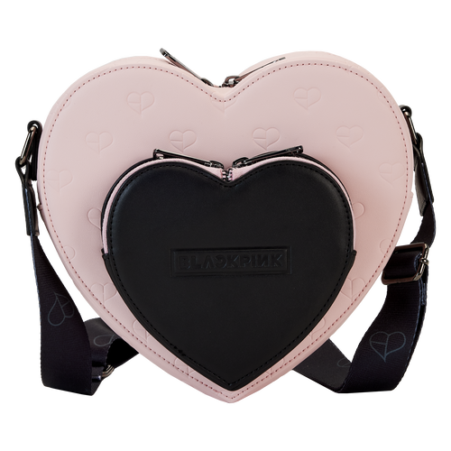 Loungefly BLACKPINK All-Over Print Heart Shaped Crossbody Bag – LF