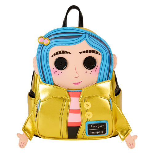 coraline mini backpack Coraline 15th Anniversary Laika Doll Metallic Cosplay Mini Backpack