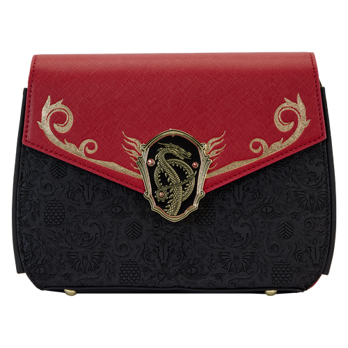 Loungefly House of the Dragon All-Over Print House Targaryen Crossbody Bag