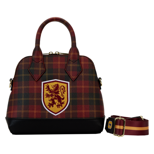 Loungefly Harry Potter Gryffindor Patch Varsity Plaid Crossbody Bag