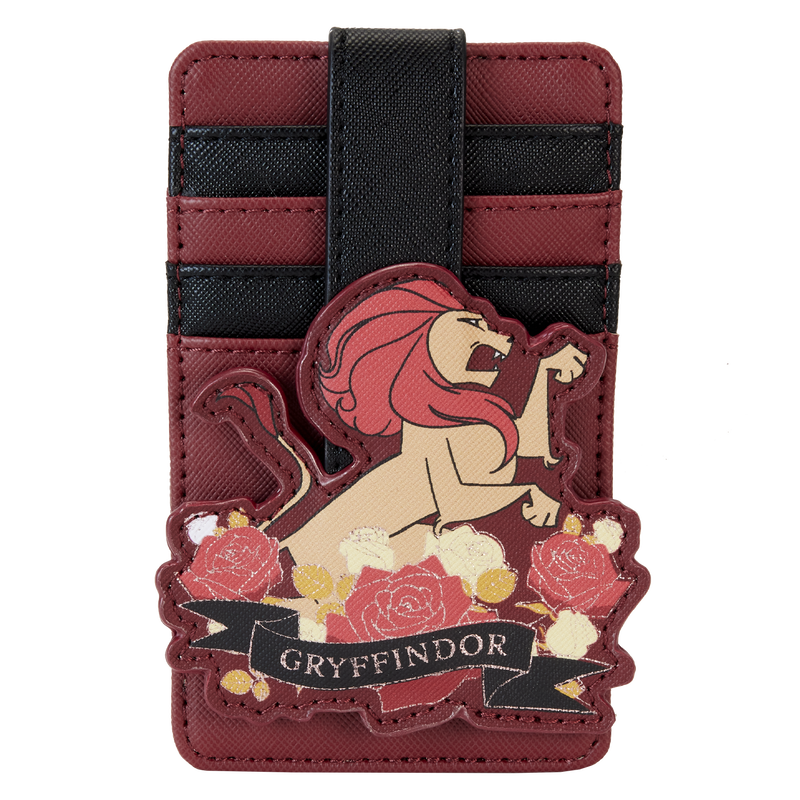 Loungefly Harry Potter Gryffindor House Floral Tattoo Card Holder