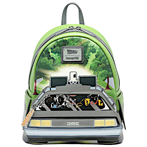 back to the future mini backpack Loungefly Universal Back to the Future Light-Up DeLorean Mini Backpack - 707 Street Exclusive