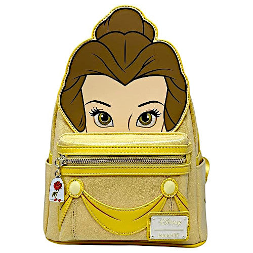 EXCLUSIVE DROP: Loungefly Beauty And The Beast Belle Glitter Cosplay Mini  Backpack - 5/21/24