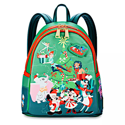 disney holiday snacks mini backpack Loungefly Disney's Mickey and Friends Christmas Mini Backpack, Blue female