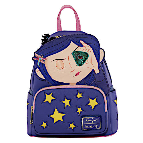 Loungefly Coraline Stars Cosplay Mini Backpack