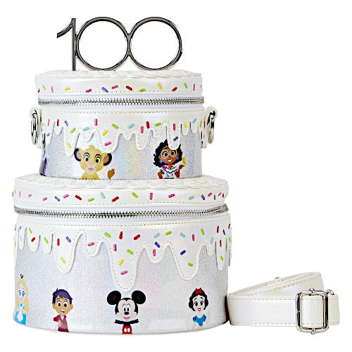 Loungefly Disney100 Anniversary Celebration Cake Crossbody Bag