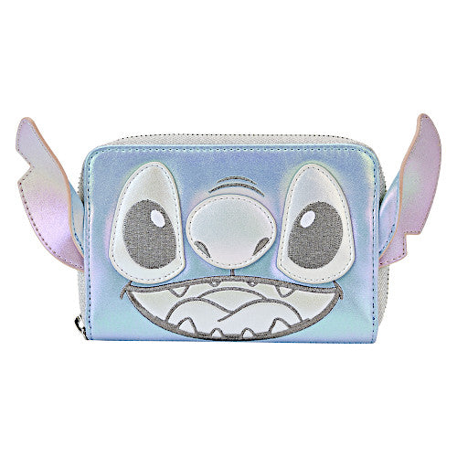 EXCLUSIVE DROP: Loungefly Disney100 Platinum Stitch Cosplay Wallet (LE 1200)