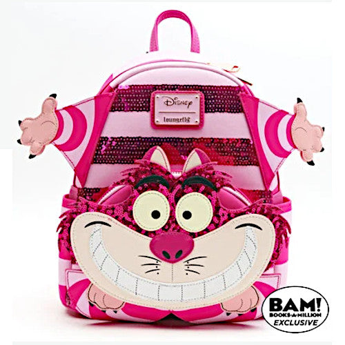 EXCLUSIVE RESTOCK: Loungefly Disney Alice In Wonderland Cheshire Cat Sequin Cosplay Mini Backpack - 6/29/23
