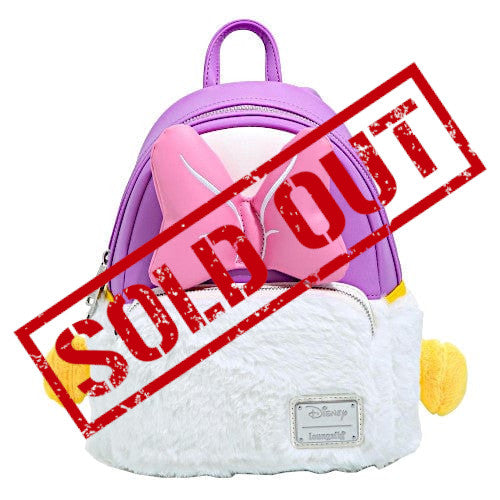 duck mini backpack EXCLUSIVE DROP: Loungefly Disney Daisy Duck Plush Cosplay Mini Backpack