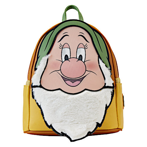 EXCLUSIVE DROP: Loungefly Disney Snow White And The Seven Dwarfs Bashful Lenticular Cosplay Mini Backpack - 6/20/23