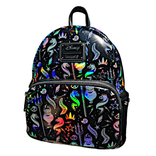 disney villains scene ursula crystal ball mini backpack Loungefly Little Mermaid Iridescent Ursula AOP Mini Backpack