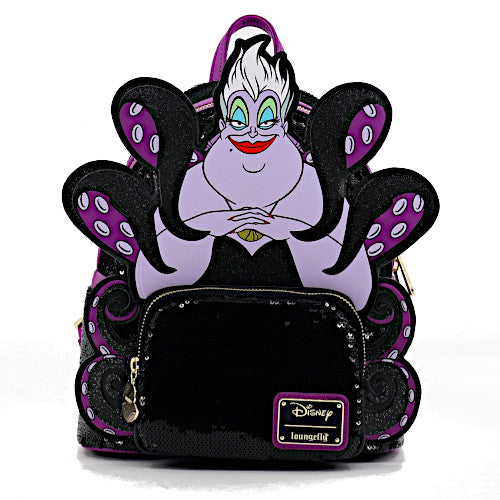 Loungefly Disney Villains Sequin Ursula Cosplay Mini Backpack