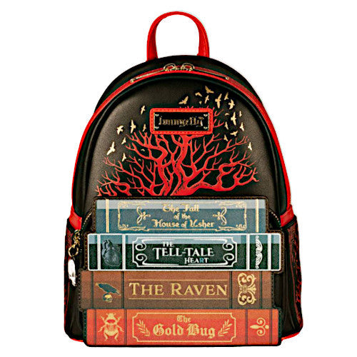 EXCLUSIVE RESTOCK: Loungefly Edgar Allan Poe Horror Books Mini Backpack - 1/22/24