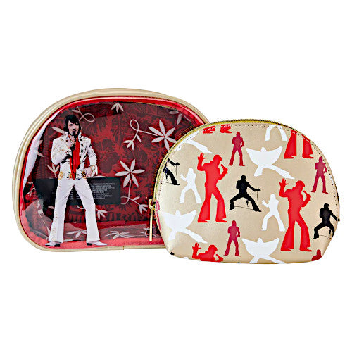 EXCLUSIVE DROP: Loungefly Elvis Presley Aloha From Hawaii Cosmetic Bag Set - 8/17/23