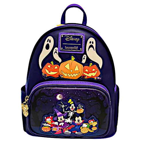 halloween loungefly mini backpack Loungefly Exclusive Disney Mickey And Friends Halloween Double Strap Shoulder Bag