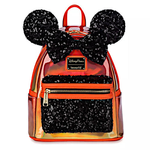 EXCLUSIVE DROP: Loungefly Halloween Minnie Mouse Iridescent Orange