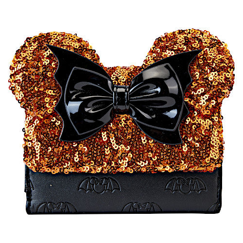 EXCLUSIVE DROP: Loungefly Halloween Minnie Mouse Sequin Wallet
