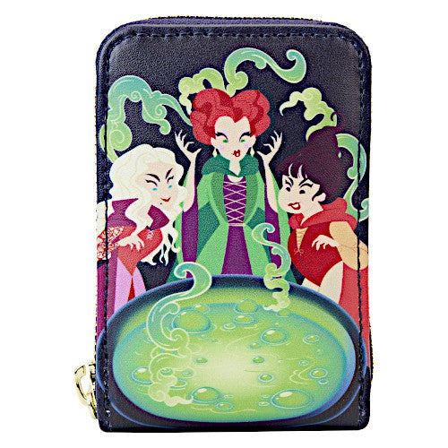 Loungefly Hocus Pocus Sanderson Sisters Cauldron Glow Accordion Wallet
