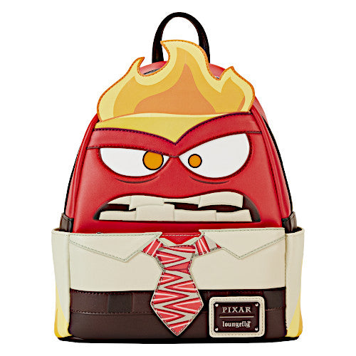 inside out loungefly mini backpack Loungefly Disney Pixar Inside Out Exclusive Anger Cosplay Light Up