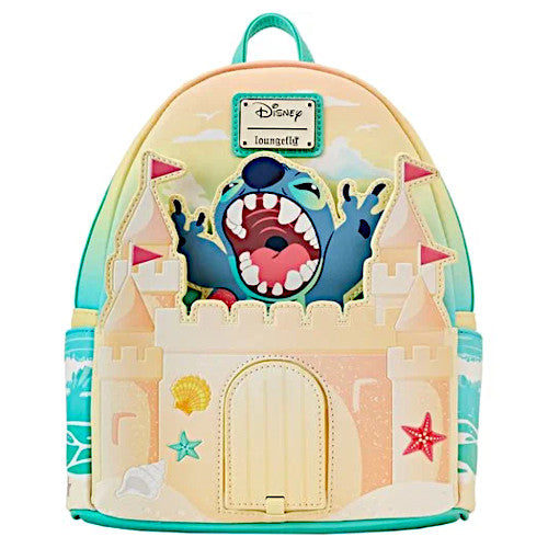 Loungefly Lilo Stitch Sandcastle Beach Surprise Stitch Mini Backpack LF Lounge VIP