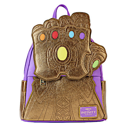 Loungefly Marvel Metallic Thanos Gauntlet Mini Backpack