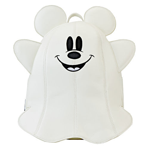 ghost mickey halloween loungefly mini backpack Mickey Mouse Ghost Glow Mini Backpack | Officially Licensed | Plastic/Vegan Leather