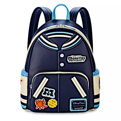 monsters university loungefly EXCLUSIVE DROP: Loungefly Monsters University Varsity Jacket Mini Backpack