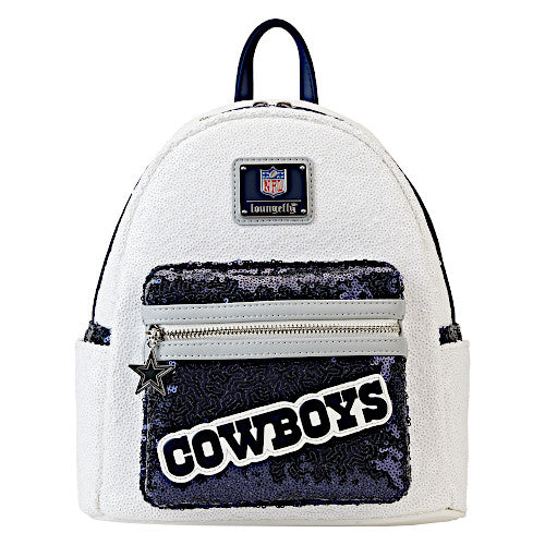 dallas cowboys quilted mini backpack Loungefly NFL Dallas Cowboys Sequin Mini Backpack