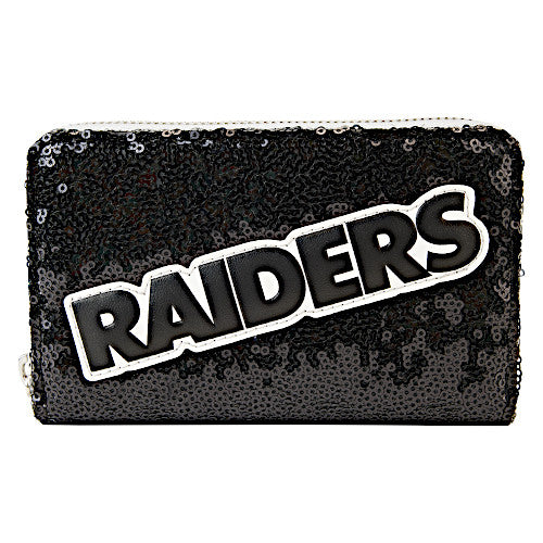 Loungefly NFL Las Vegas Raiders Sequin Wallet