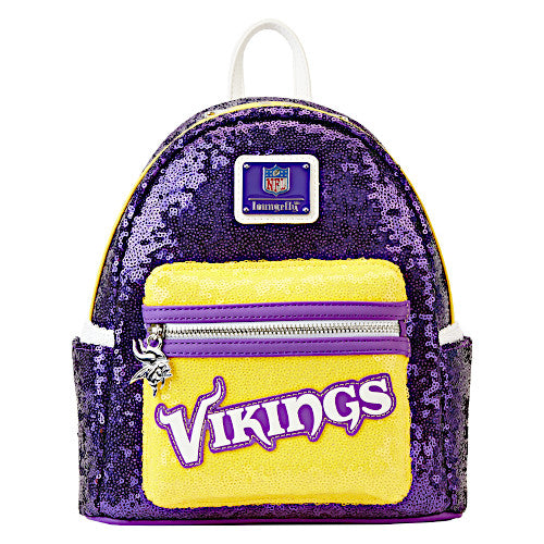 Loungefly NFL Minnesota Vikings Sequin Mini Backpack