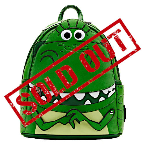 dino toy story green mini backpack NYCC Exclusive - Toy Story Rex Cosplay Mini Backpack | Officially Licensed | Plastic/Vegan Leather