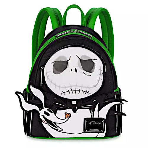 EXCLUSIVE DROP: Loungefly Nightmare Before Christmas Lenticular Jack Skellington Face & Zero Mini Backpack - 7/31/23