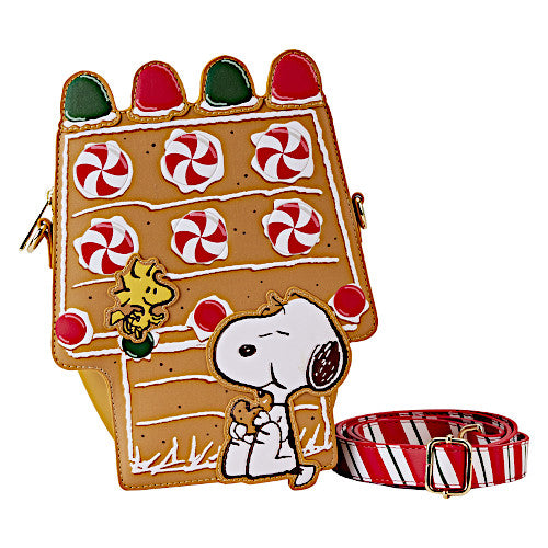 Loungefly Peanuts Snoopy Gingerbread House Scented Crossbody Bag