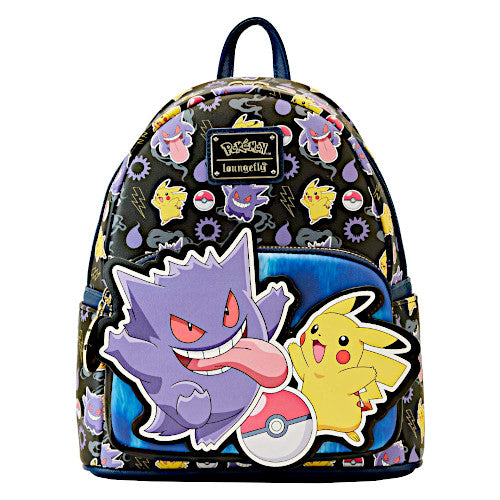 EXCLUSIVE DROP: Loungefly Pokémon Pikachu Gengar Mini Backpack