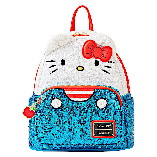 hello kitty glitter backpack LOUNGEFLY Sanrio Sequin Kitty Mini Backpack