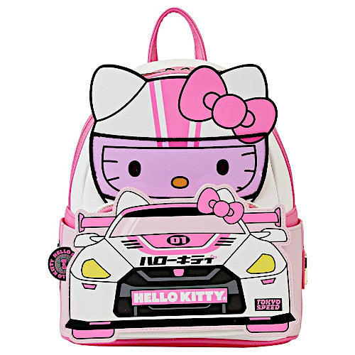 hello kitty backpack with wheels EXCLUSIVE DROP: Loungefly Sanrio Hello Kitty Tokyo Speed Racer Cosplay – LF Lounge VIP