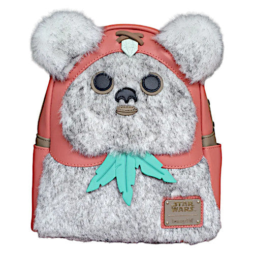 ewok loungefly mini backpack EXCLUSIVE DROP: Loungefly Star Wars Princess Kneesaa Ewok Plush Cosplay Mini Backpack