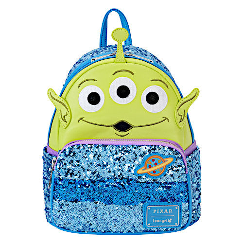 EXCLUSIVE DROP: Loungefly Toy Story Alien Sequin Cosplay Mini Backpack - 4/1/24