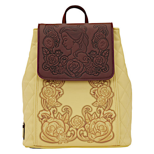 disney belle yellow backpack mini Beauty and the Beast Exclusive Princess Belle Quilted Bucket Mini Backpack