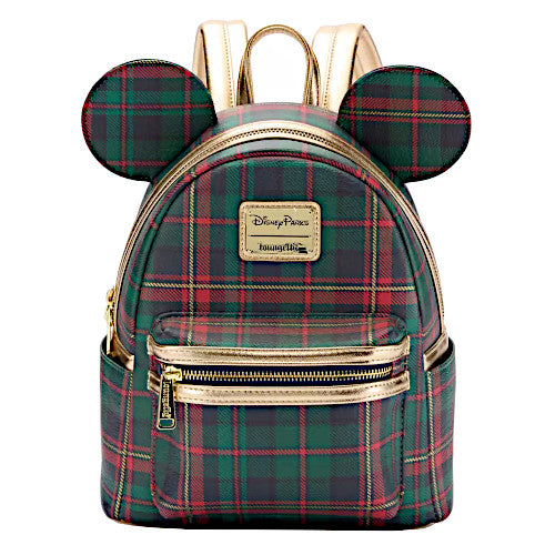 EXCLUSIVE DROP: Loungefly Christmas Mickey Mouse Holiday Plaid Mini Backpack - 10/27/25