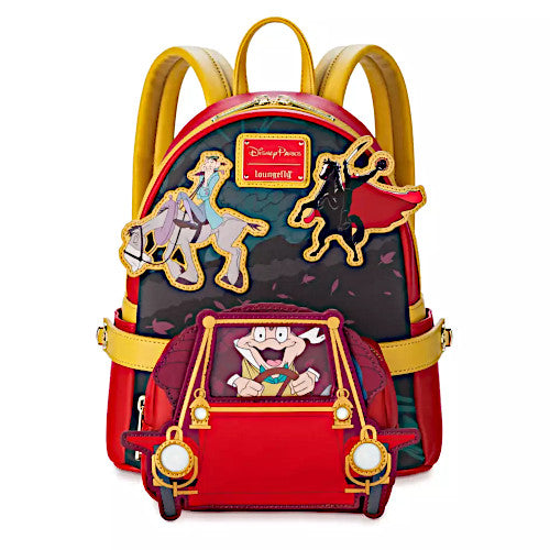EXCLUSIVE DROP: Loungefly D23 2024 Ichabod And Mr. Toad Mini Backpack With Light-Up Belt Bag