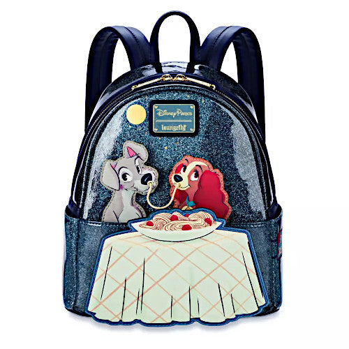 EXCLUSIVE DROP: Loungefly Disney Parks Lady And The Tramp Tony's Spaghetti Scene Mini Backpack - 7/29/24