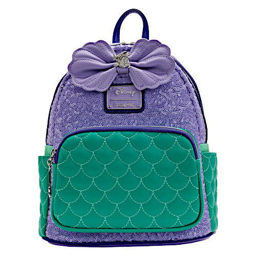 EXCLUSIVE RESTOCK: Loungefly Disney Princess Ariel Sequin Mini Backpack - 10/02/26