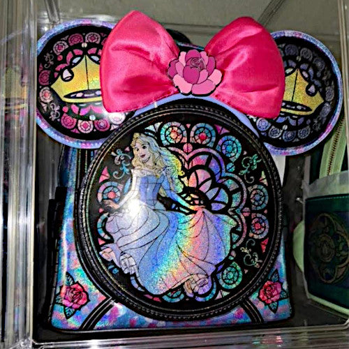 EXCLUSIVE: Loungefly Disney Princess Stained Glass Collection Aurora Ears Headband