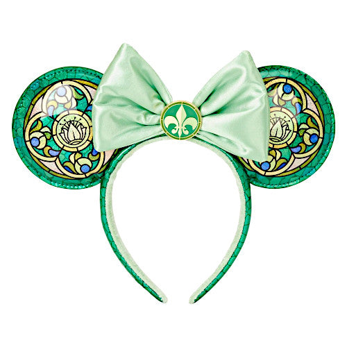 EXCLUSIVE DROP: Loungefly Disney Princess Stained Glass Collection Tiana Ears Headband - 7/30/25